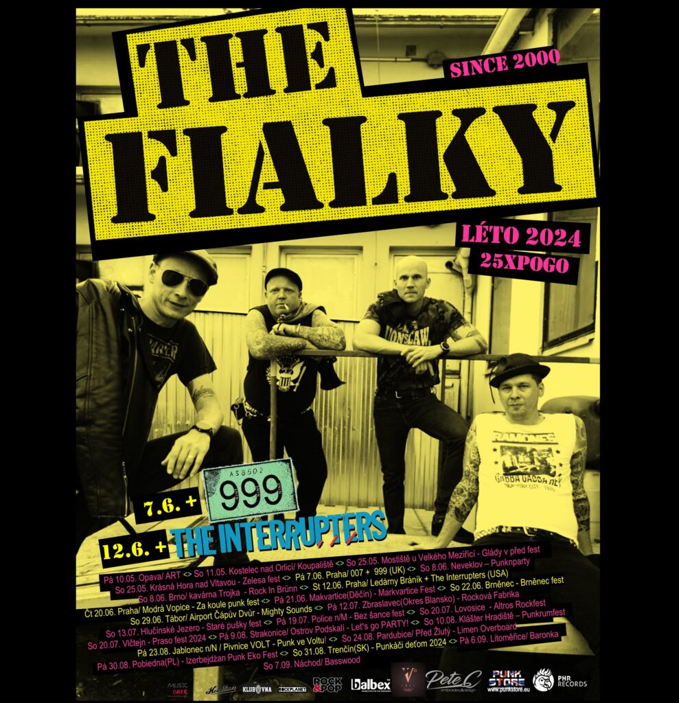 Léto 2024 Festivaly a koncerty s 999(UK) a The Interrupters(USA)