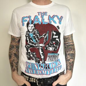 Pánské triko PUNK ROCK SAVE MY LIFE (bílá)