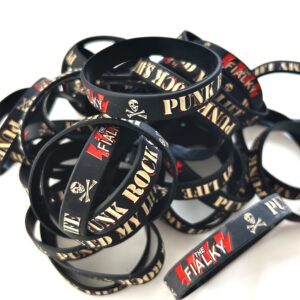 Gumové náramky PUNK ROCK SAVED MY LIFE